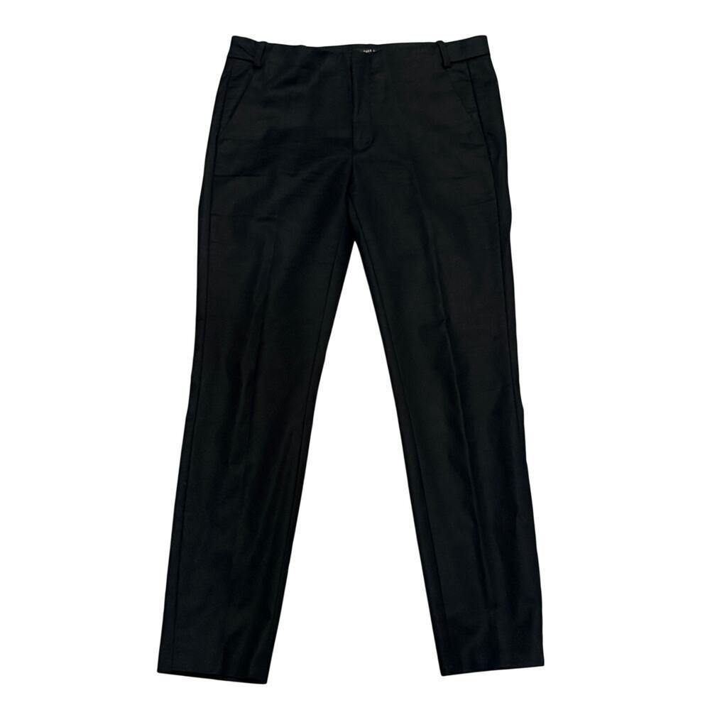 Zara Basic Black Skinny Low Rise Career Pants 6 Office Workwear Business Casual
